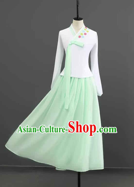 Korean Dance Costume Performance Clothing Hanbok Women Suit Performance Art Test Stage