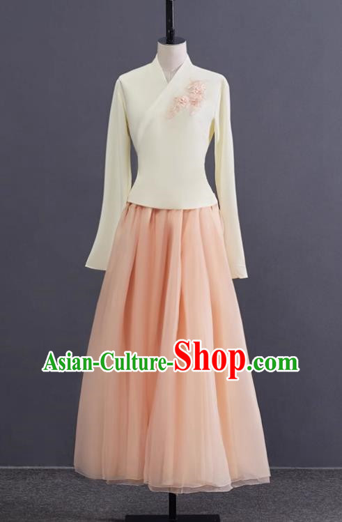 Korean Dance Costume Performance Clothing Hanbok Women Suit Performance Art Test Stage Improvement Practice Clothing