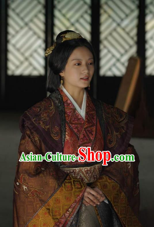 China TV Series An Ancient Love Song Court Empress Costumes Qin Dynasty Queen Hanfu Dresses
