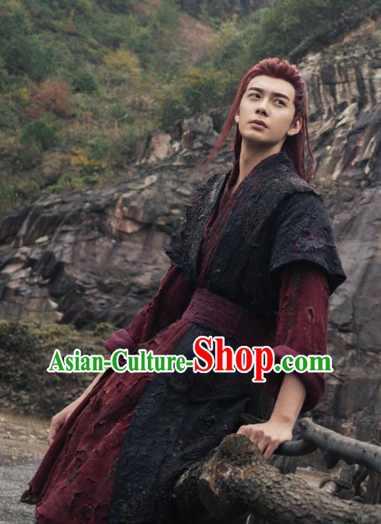 China Romantic Drama The Starry Love Young Warrior La Mu Clothing Ancient Swordsman Costumes