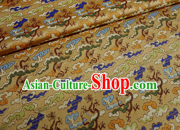 Claybank China Classical Dragons Pattern Material Traditional Hanfu Design Brocade Fabric Ancient Costume Cloth