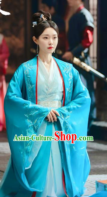 Oriental Ancient Beauty Clothing TV Series Destined Chang Feng Du Liu Yu Ru Replica Dress Chinese Song Dynasty Young Mistress Costumes