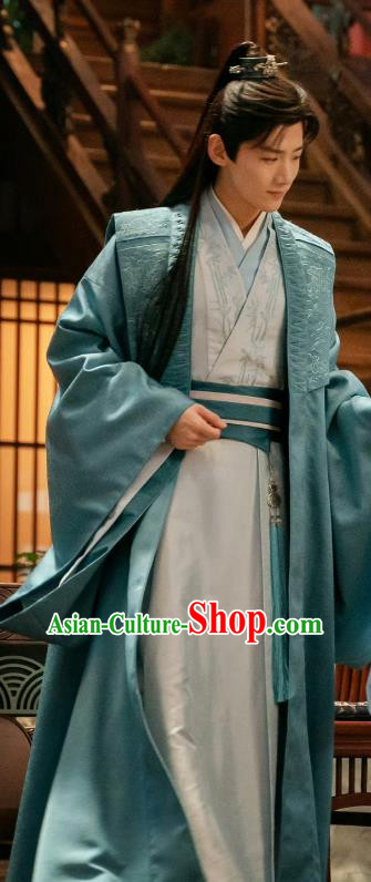 TV Series Destined Chang Feng Du Gu Jiu Si Replica Garments Chinese Song Dynasty Young Childe Costumes Ancient Scholar Clothing
