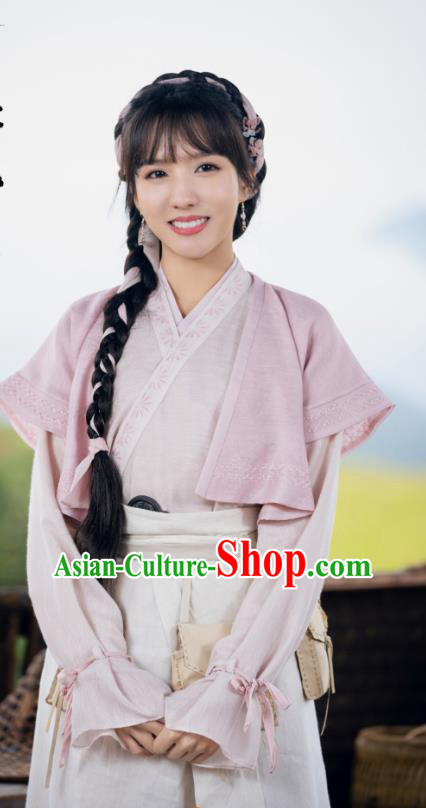 Mystery TV Series Young Blood Young Lady Pei Jing Clothing China Ancient Song Dynasty Swordswoman Garment Costumes