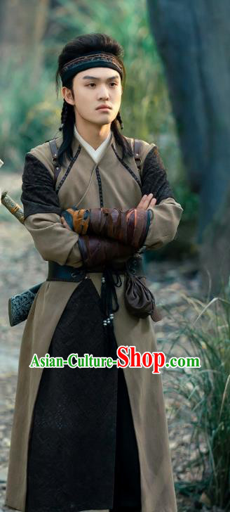 Mystery TV Series Young Blood Warrior Xue Ying Clothing China Ancient Hero Garment Costumes