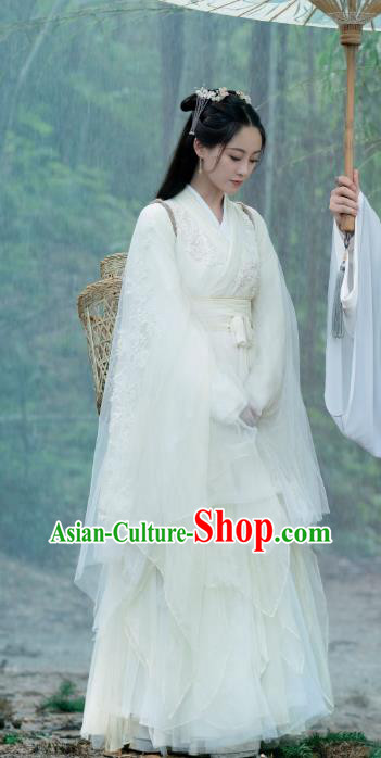 China Ancient Princess Clothing Romantic TV Series Miss The Dragon Gu Qing Yang Dress Fairy Costumes