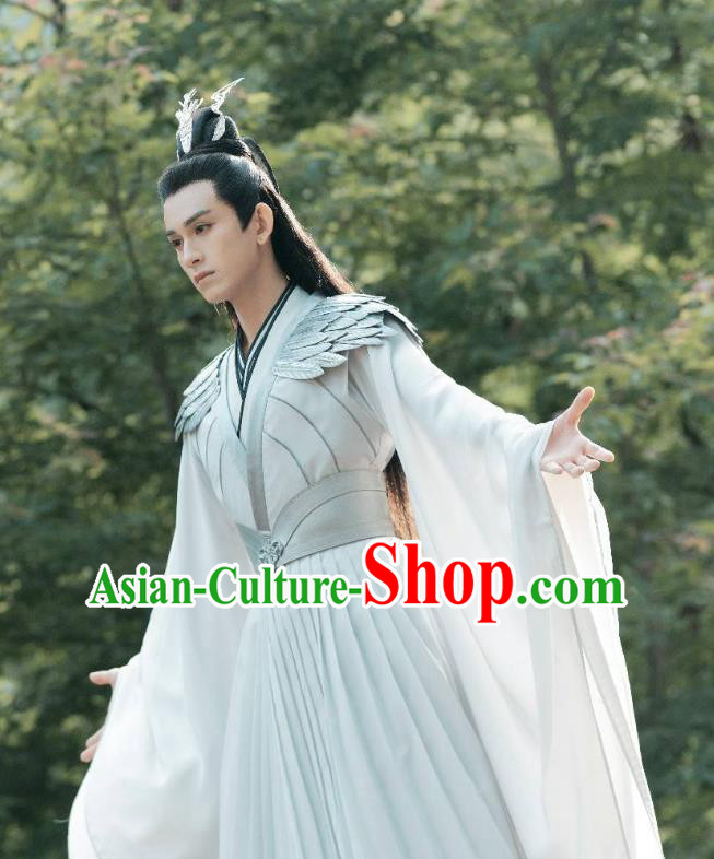 China Ancient Swordsman Clothing TV Series Miss The Dragon Destiny God Costumes