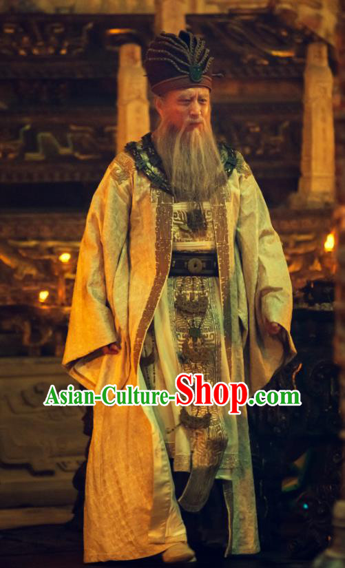 Creation of the Gods I Kingdom of Storms High Priest Bi Gan Clothing China Film Ancient Shang Dynasty Official Costumes