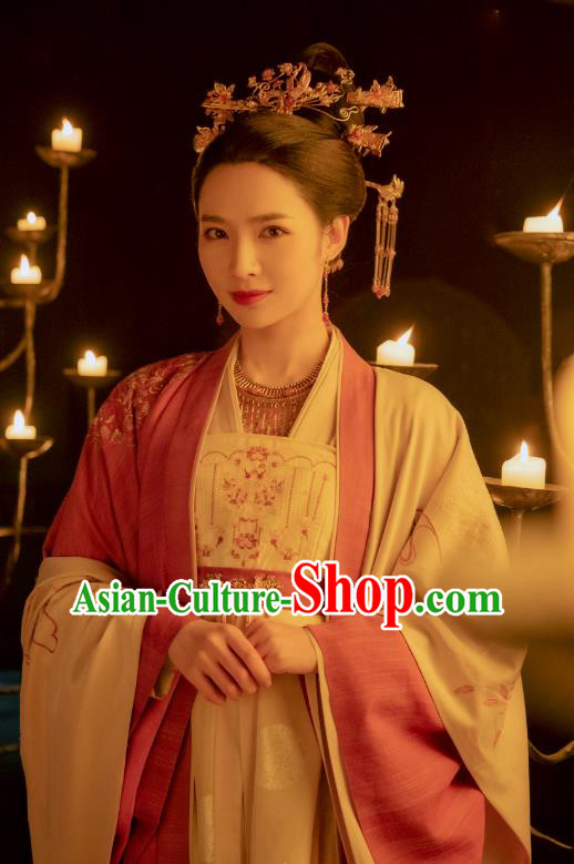 China Ancient Princess Consort Historical Costumes Court Woman Dresses Drama Lost Track of Time Xiao Jing Que Clothing