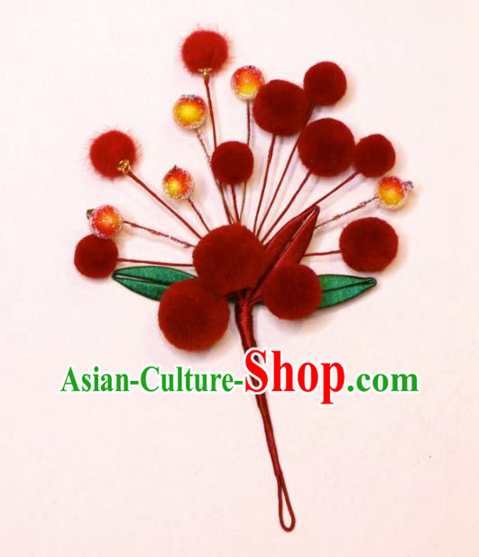 China Handmade Hanfu Hair Stick Ancient Young Woman Hair Jewelry Ming Dynasty Princess Hairpin