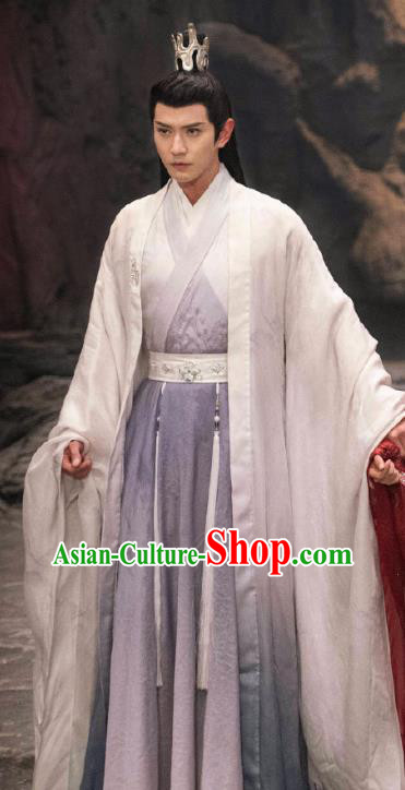 China Ancient Warrior Costumes Drama Chong Zi Venerable Chong Hua Outfit