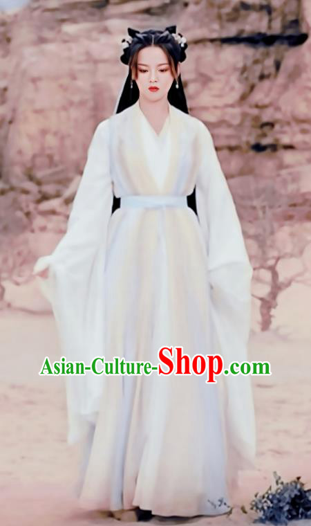 China Ancient Fairy Queen Costumes Drama Chong Zi Swordswoman Yang Chaoyue Dress