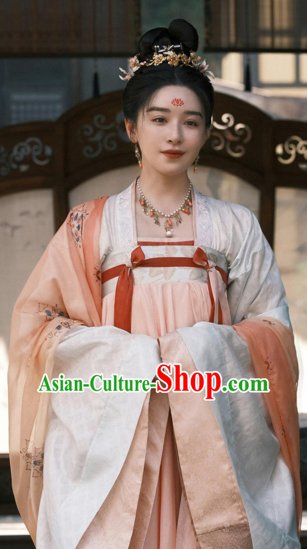 Ancient China Noble Woman Clothing Traditional Chinese Tang Dynasty Female Hanfu Dress TV Series Drama Go East Yuchi Hua Costume