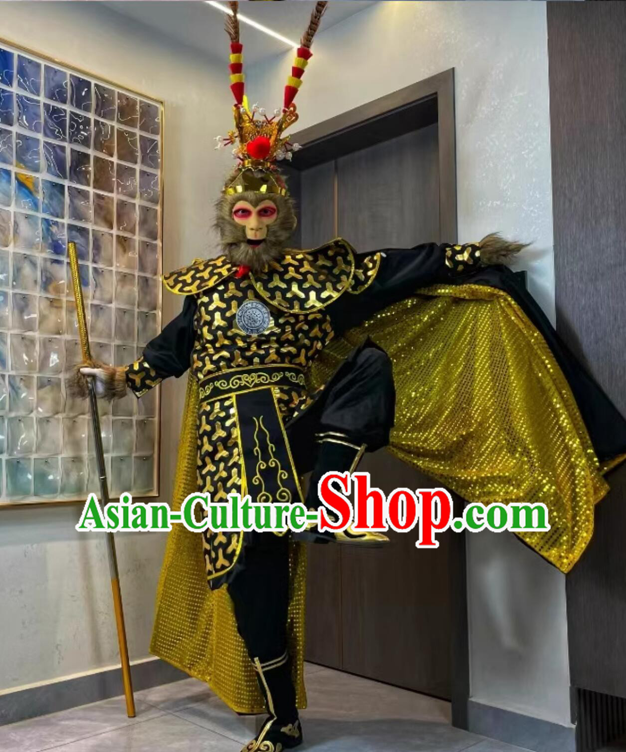 Halloween Cosplay Costume Journey to the West Monkey King Outfit Black Myth Wukong Clothing