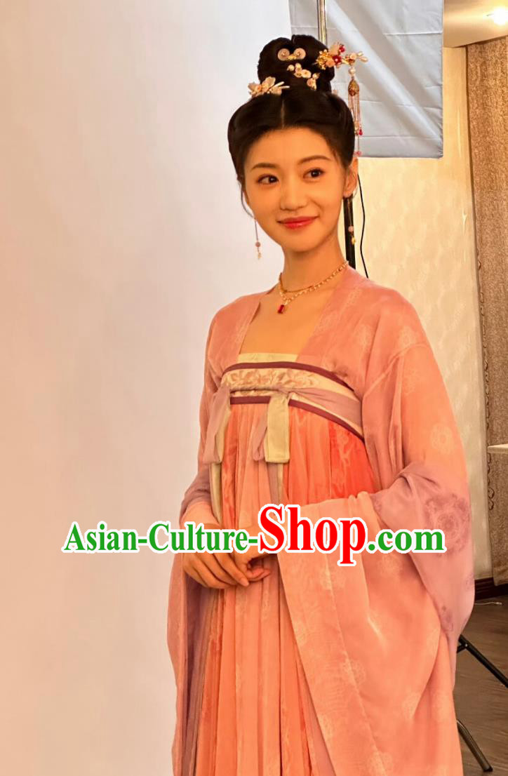TV Series Drama Go East Lin Su Su Costume Ancient Chinese Tang Dynasty Woman Clothing Traditional China Noble Lady Hanfu Dress