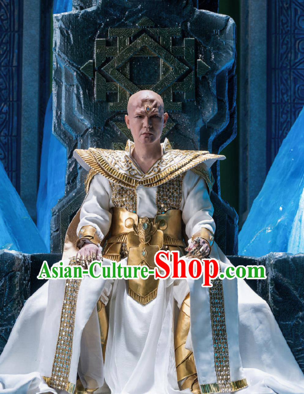 Ancient China King Clothing Traditional Chinese Garment TV Series Drama Burning Flames Demon Lord Shen Yan Costume