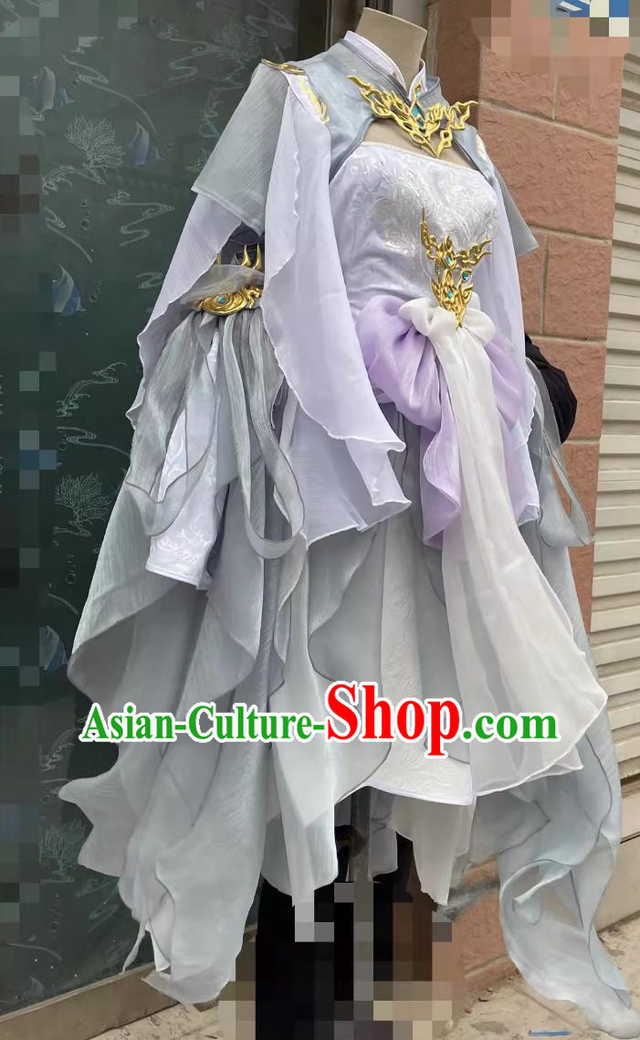Ancient Chinese Fairy Costume China Online Game Sword Heroes Fate Cosplay Penglai Princess Dress