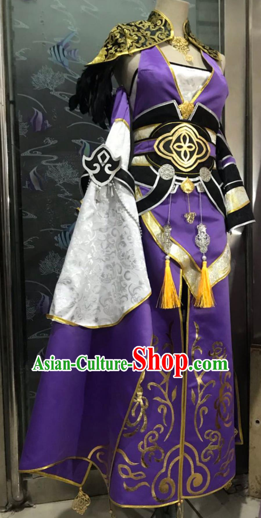 Cosplay Online Game Moonlight Blade Tang Men Young Lady Costume China Wuxia Swordswoman Dress Ancient Chinese Queen Clothing