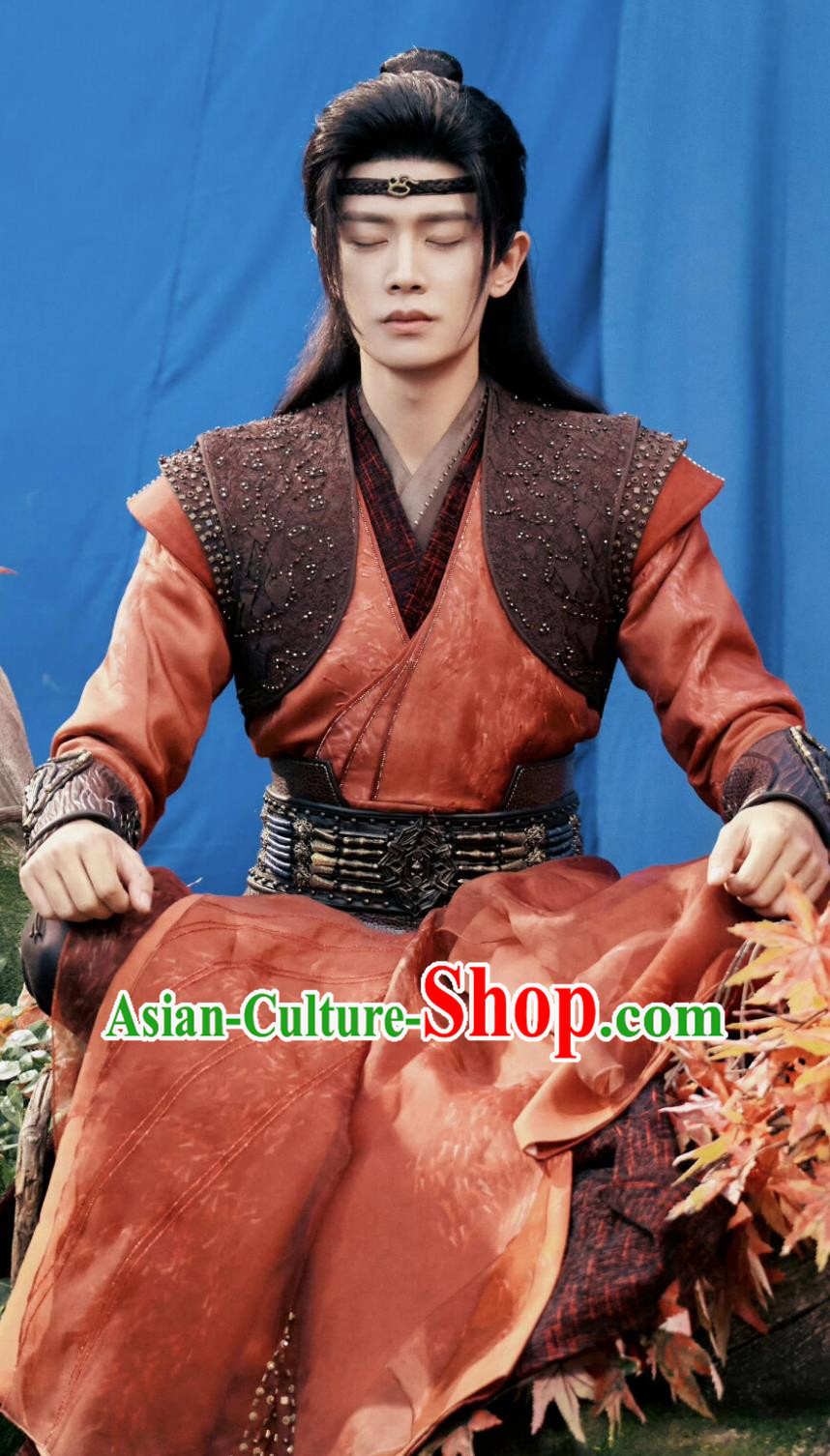 Traditional Chinese Hanfu TV Series Drama Burning Flames Young Hero Wu Geng Costume Ancient China Swordsman Clothing