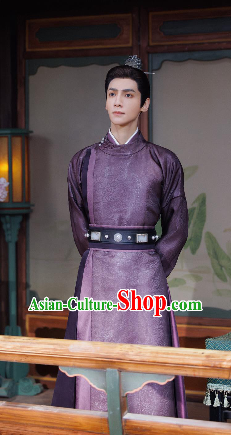 Traditional Chinese Tang Dynasty Male Hanfu TV Series Drama Follow Your Heart Jiang Xin Bai Costume Ancient China Royal Prince Clothing