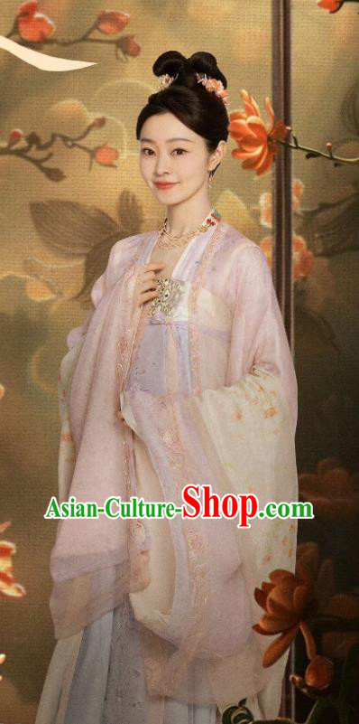 TV Series Drama Follow Your Heart Yan Nan Xing Costume Ancient China Court Lady Clothing Traditional Chinese Tang Dynasty Princess Hanfu Dress