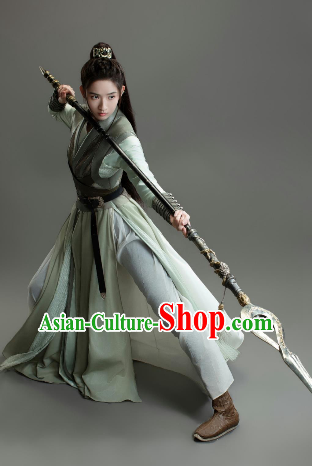 TV Series Tiger and Crane Heroine Zhao Xin Tong Costume Ancient China Swordswoman Clothing Traditional Chinese Wuxia Drama Green Hanfu