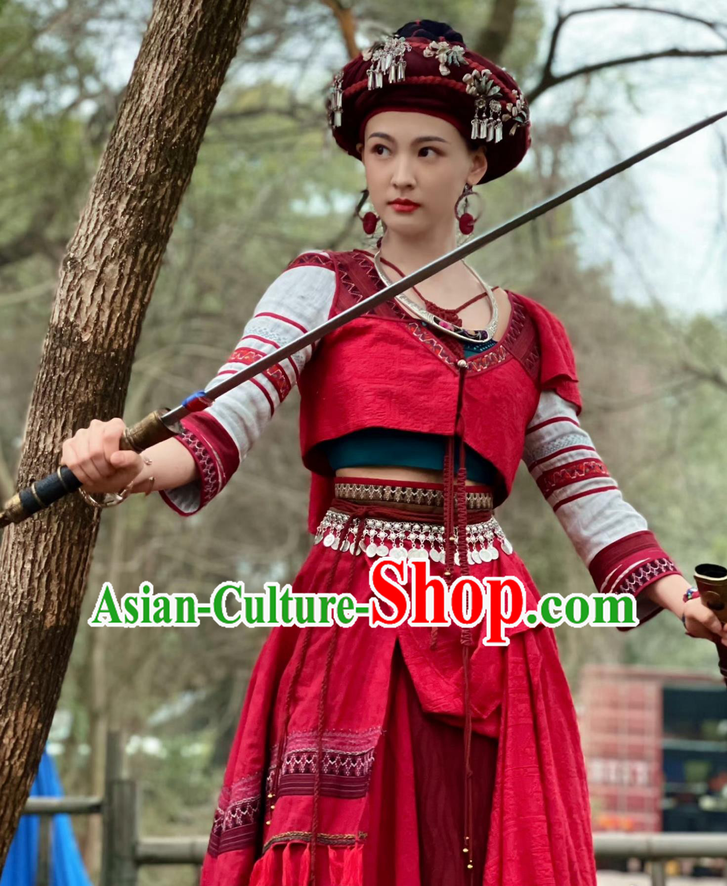 Traditional Chinese Xianxia Drama Swordswoman Dress TV Series Sword and Fairy Gai Luo Jiao Costume Ancient China Female General Clothing