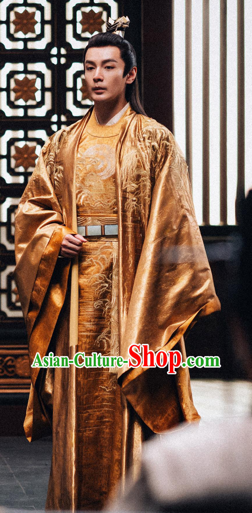 TV Series Qing Yu Nian Li Cheng Qian Costume Ancient China Crown Prince Clothing Traditional Chinese Wuxia Drama Golden Outfit