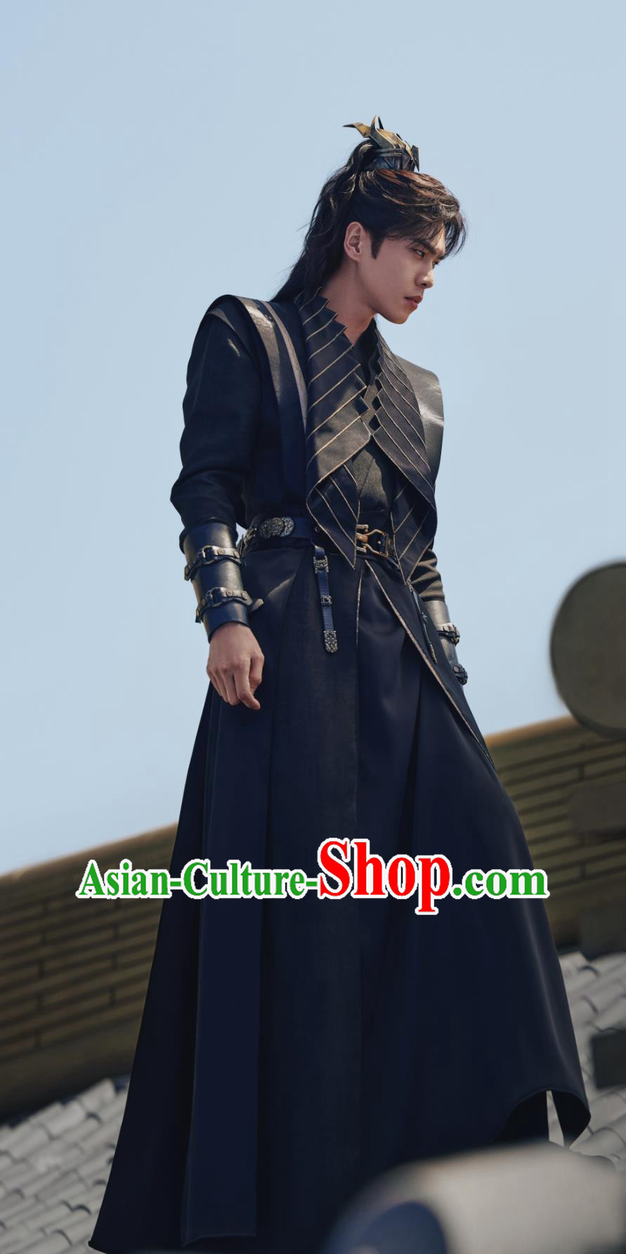 Traditional Chinese Male Hanfu TV Series Qing Yu Nian Warrior Fan Xian Costume Ancient China Swordsman Clothing