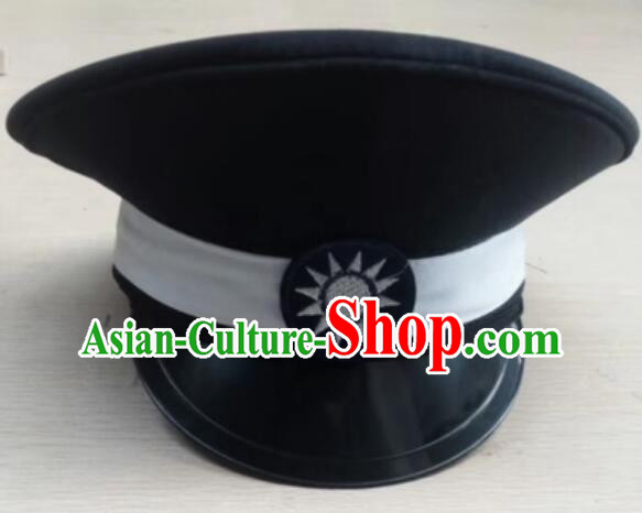 Handmade Northern Expeditionary Army Hat Chinese Military Officer Headwear Minguo Hat