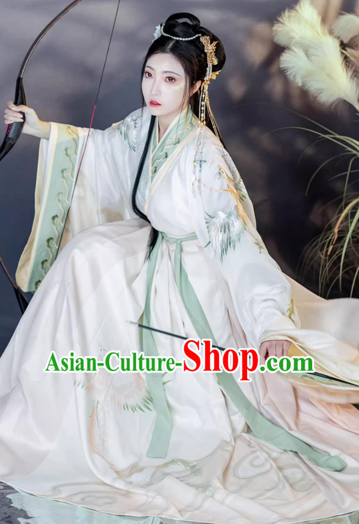 Traditional Chinese White Hanfu Dress Ancient China Princess Costume Jin Dynasty Swordswoman Embroidered Clothing