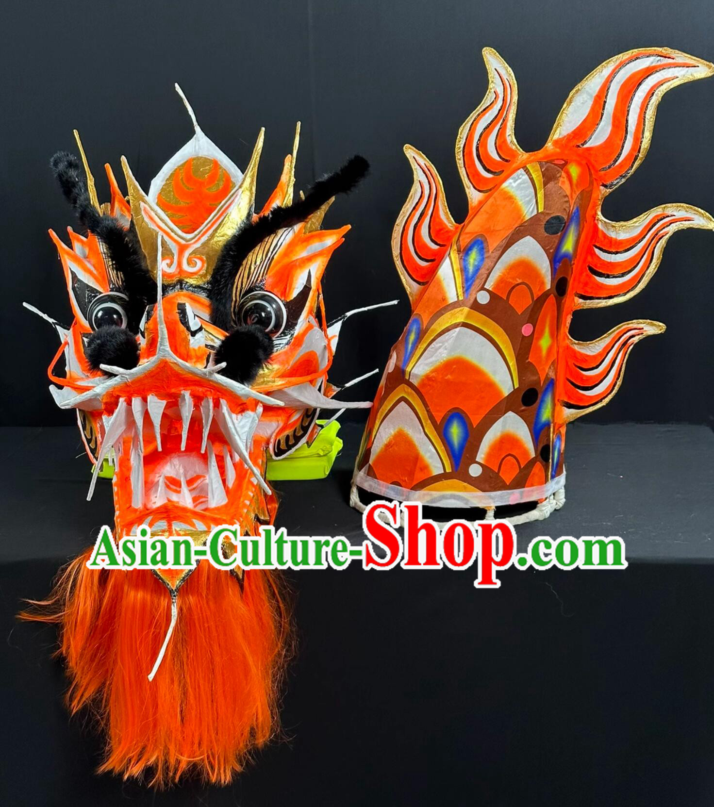 Handmade Competition Dragon Dance Equipment Traditional Dragon Dancing Props Chinese New Year Parade Red Dragon Dance Costume