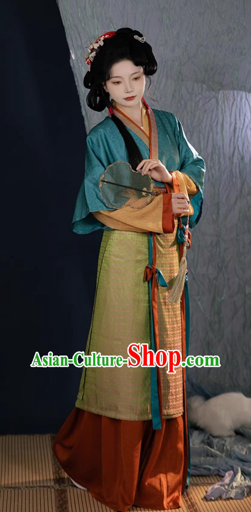 Chinese Traditional Hanfu Dresses Song Dynasty Young Woman Clothing Ancient China Noble Lady Costume Complete Set