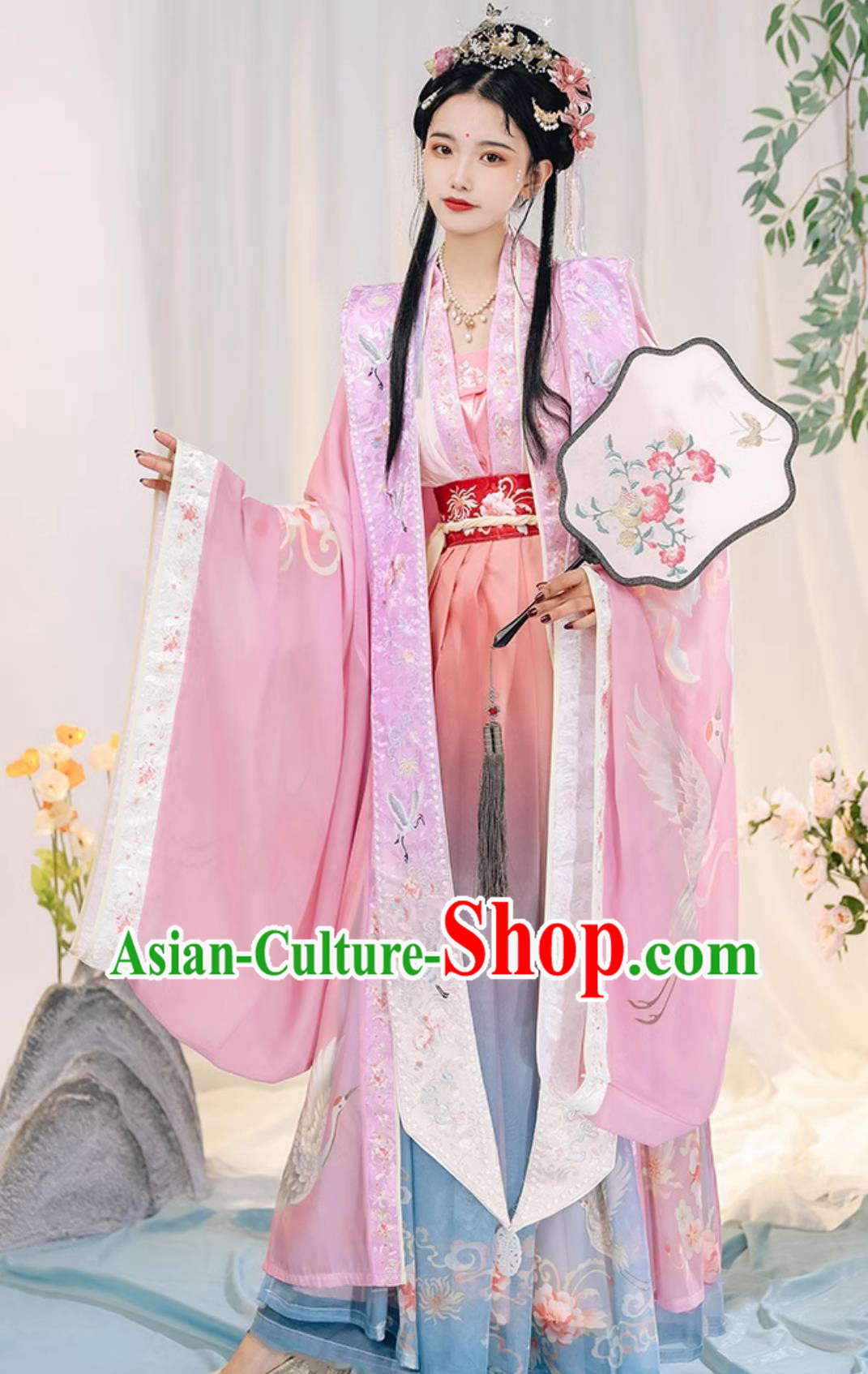 Chinese Traditional Hanfu Dress Xia Pei Song Dynasty Court Woman Clothing Ancient China Princess Costume Complete Set