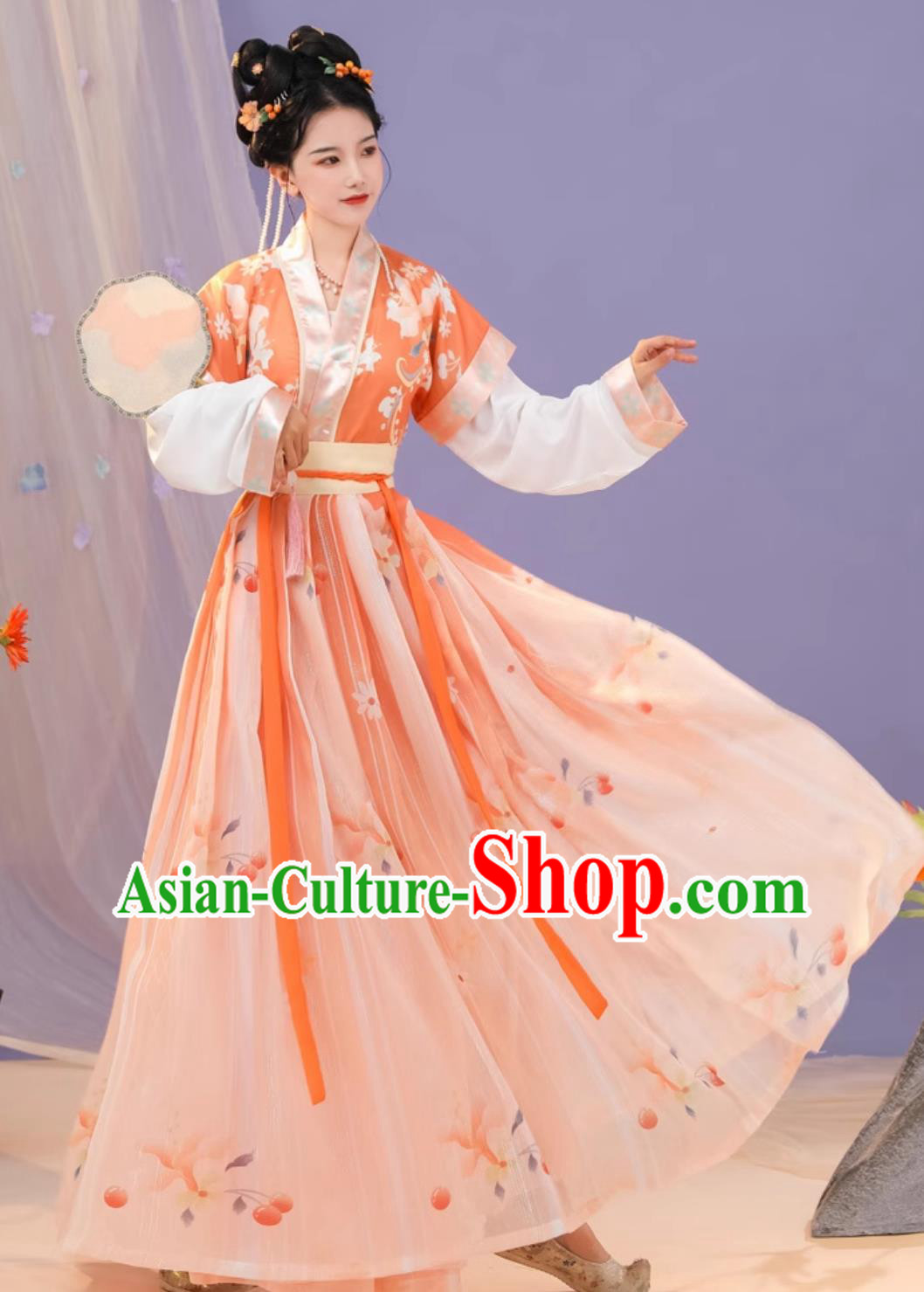 Ancient China Princess Costume Chinese Traditional Hanfu Dress Tang Dynasty Young Lady Clothing