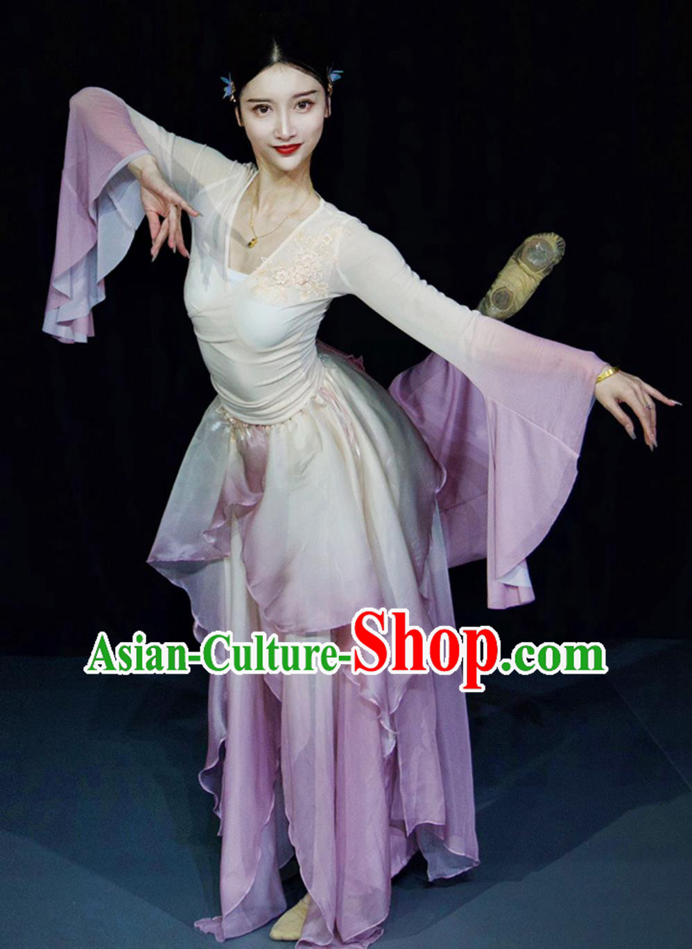 Zui Jing Bo Stage Performance Pink Dress Chinese Classical Dance Costume Women Group Dance Clothing