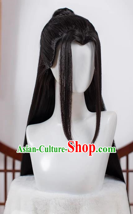 The Animated Version of The Demonic Patriarch official Cooperation Warm Wig Derivative Props Male False Hair Female Black