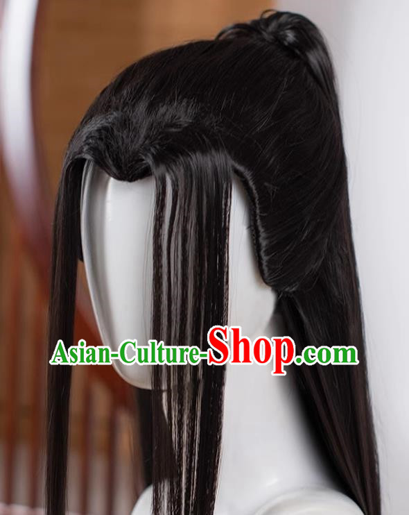 The Animated Version of The Demonic Patriarch official Cooperation Warm Wig Derivative Props Male False Hair Female Black