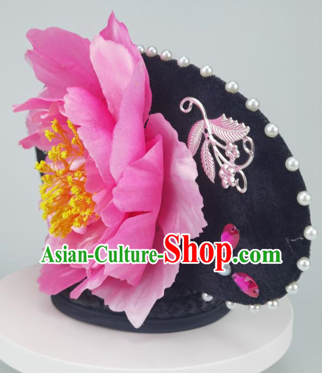 Princess Princess Tiara Palace Lady Hat Ancient Costume Wig Palace Hair Package Qing Dynasty Princess Hat Noble Manchu Jewelry