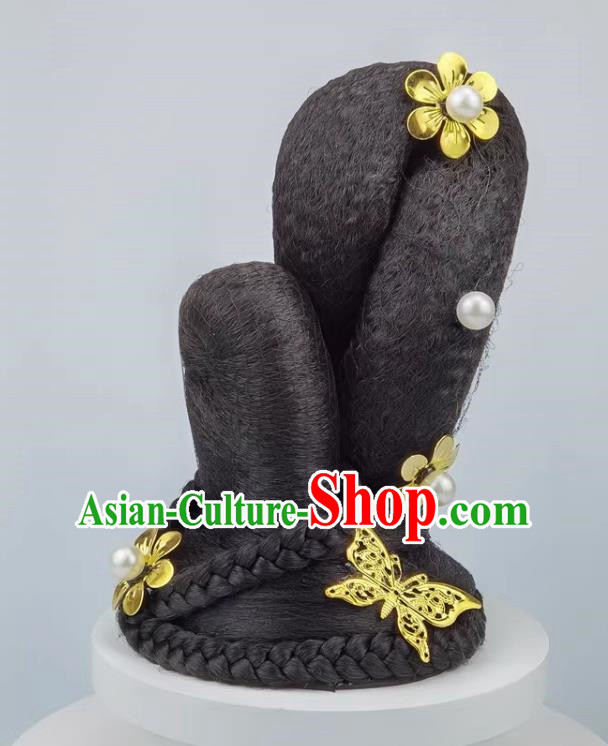 Ancient Costume Dunhuang Headdress Feitian Dance Wig Auspicious Goddess Hair Accessories Ethnic Dance Accessories Fantasy Chang'an Hanfu