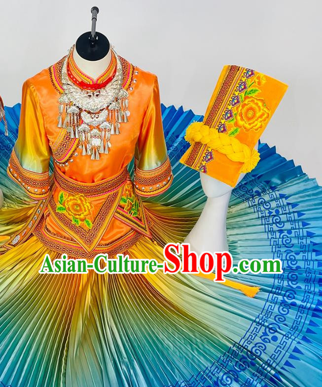 Ethnic Minority Tujia Dance Costumes High End Ethnic Dance Costumes Yi And Miao Costumes