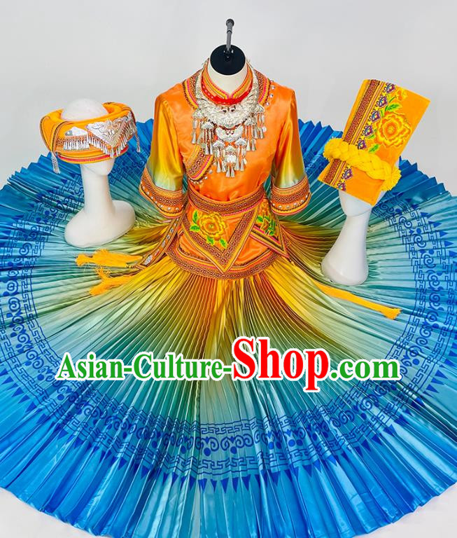 Ethnic Minority Tujia Dance Costumes High End Ethnic Dance Costumes Yi And Miao Costumes