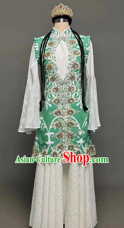 Xinjiang Dance Costumes Tianshan Girl Performance Costumes Large Swing Skirts Hui Costumes Minority Costumes For Women