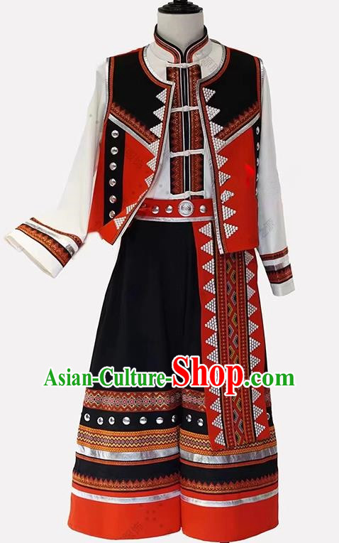 Ethnic Minority Zhuang Yi And Miao Dance Costumes Performance Costumes Ethnic Stage Costumes