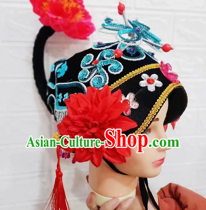 Matchmaker Hat Drama Hat Diao Hat Chinese Yangko Headdress Old Lady Hat Dance Performance Old Lady Hat