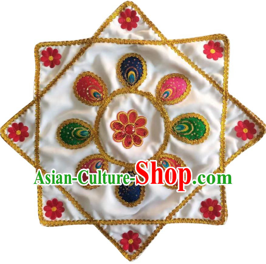 White Handkerchief Flower Dance For Two People Handkerchief Dance Square Dance Special Northeastern Twisted Chinese Yangko Octagonal Scarf For Grade Examination