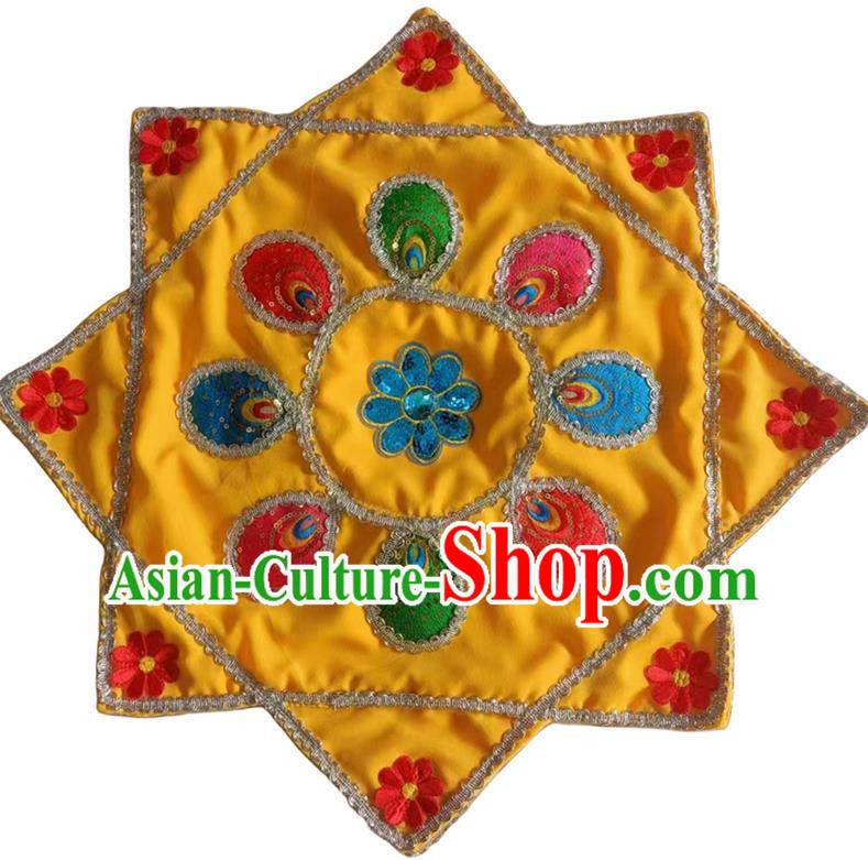 Yellow Handkerchief Flower Dance Two Person Handkerchief Dance Square Dance Grade Examination Special Northeast Twist Chinese Yangko Octagonal Scarf