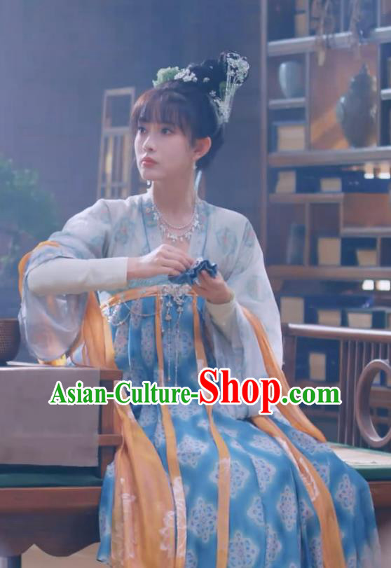 TV Series Royal Rumours Princess Hua Liu Li Hanfu Dresses Chinese Ancient Tang Dynasty Young Lady Costumes
