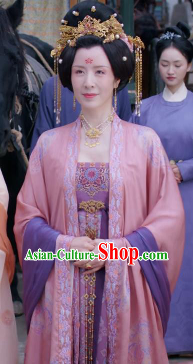 Chinese Ancient Tang Dynasty Noble Woman Costumes Romantic TV Series Royal Rumours Countess Dresses