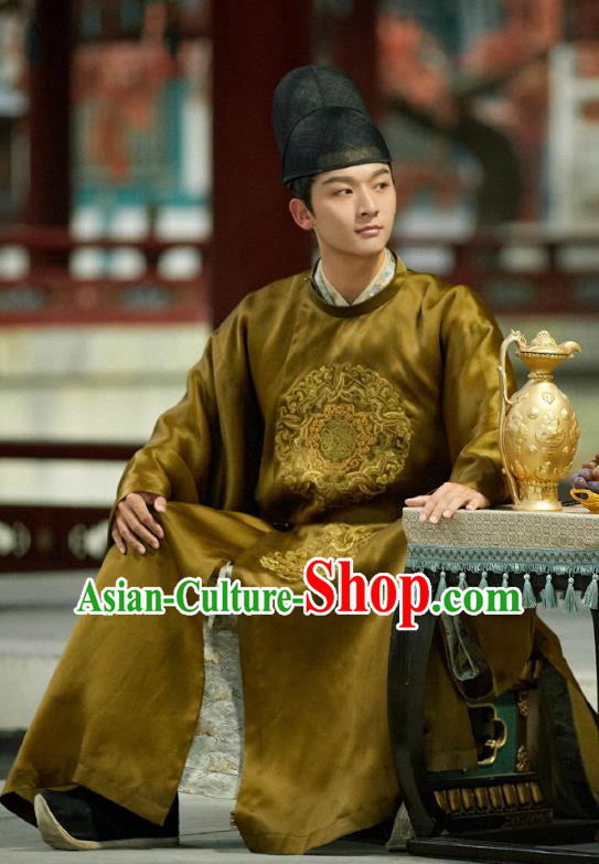TV Series Weaving A Tale of Love Tang Dynasty Prince Cao Robes Chinese Ancient Royal King Costumes